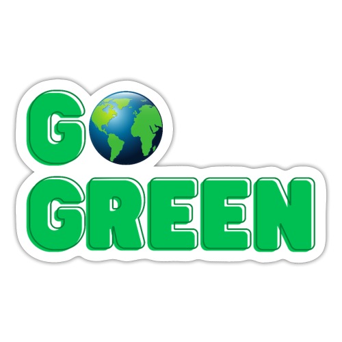 GO Green | Planet Earth Globe - Sticker