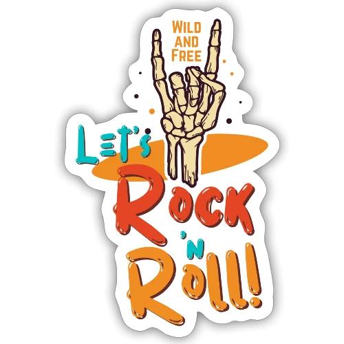 Let's Rock and Roll - Sticker