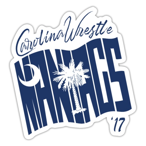 Carolina Wrestlemaniacs Bash Shirt SC version - Sticker