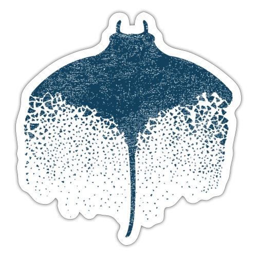 South Carolina Stingray in Blue - Sticker
