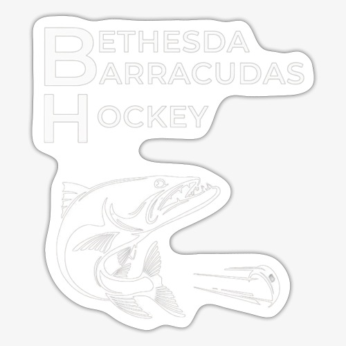 BBH Series Large White Logo - Sticker
