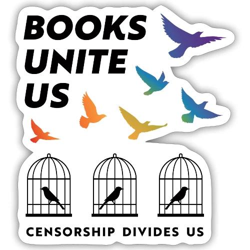 Books Unite Us - Sticker