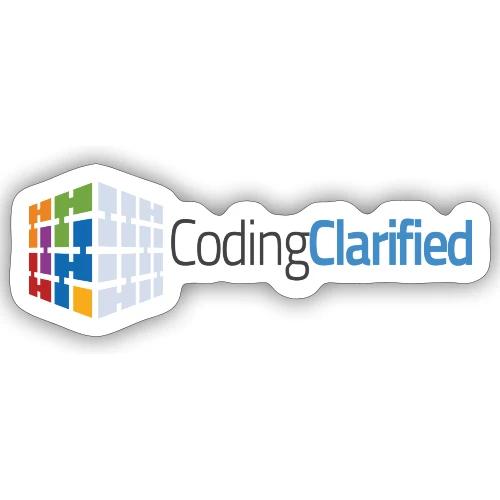 Coding Clarified T-shirts and merchandise - Sticker