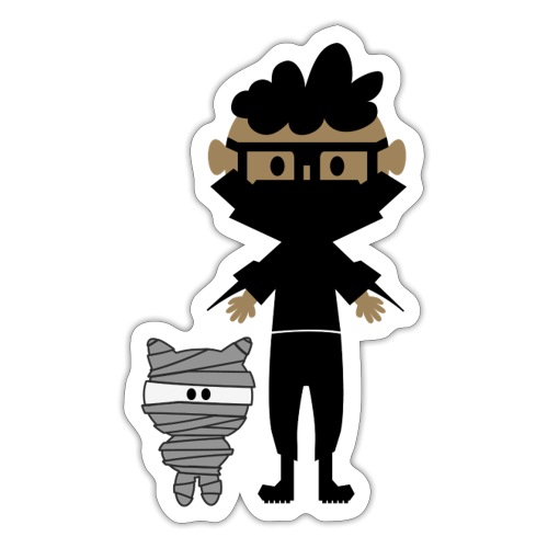 Silly Ninja Boy and His Mummy - Sticker