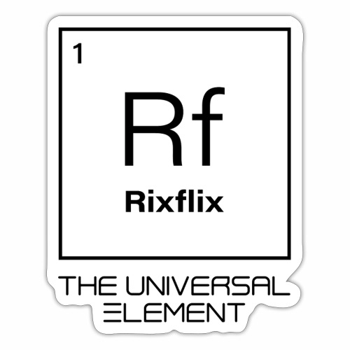 Rix Flix Universal Element white block - Sticker