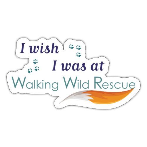 Walking Wild Volunteer Logo - Sticker