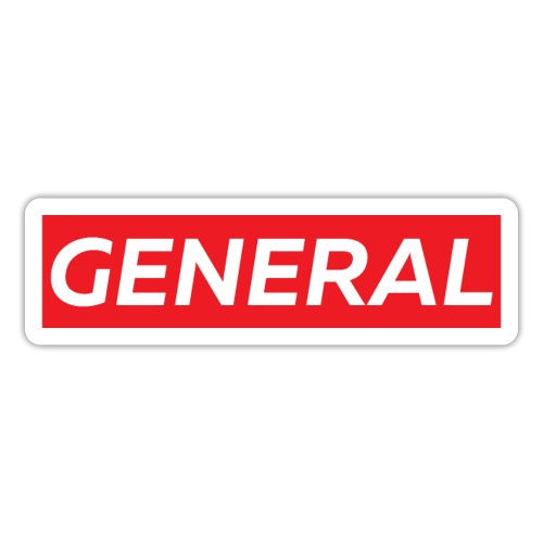 GENERAL (red box logo) - Sticker