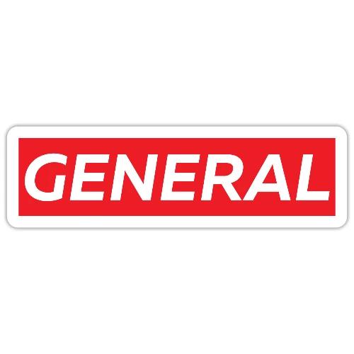 GENERAL (red box logo) - Sticker