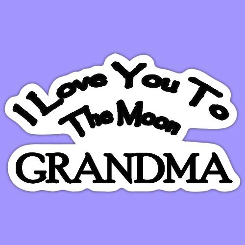 I Love You to The Moon Grandma | Family Shirt - Sticker