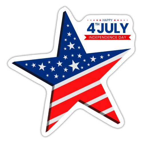 Happy 4th of July - Independence Day - Sticker