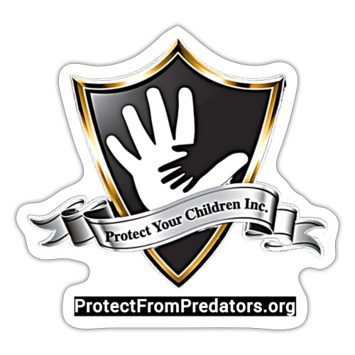Protect Your Children Inc Shield and Website - Sticker