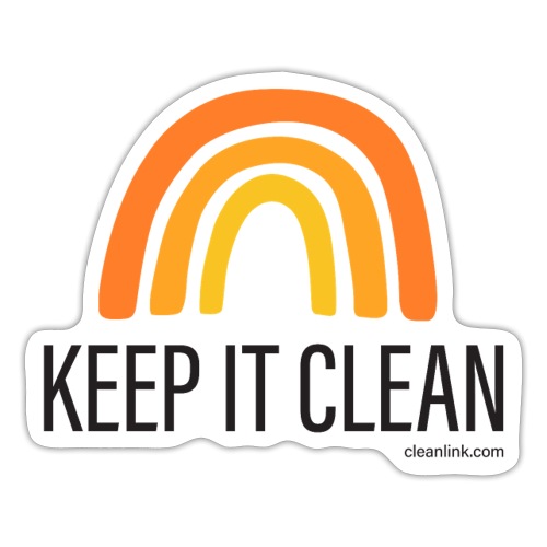 Keep It Clean Rainbow - Sticker