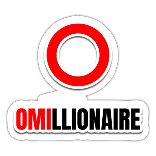 Omillionaire Red Circle - Sticker