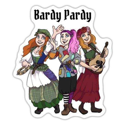 Bardy Pardy Portrait - Sticker