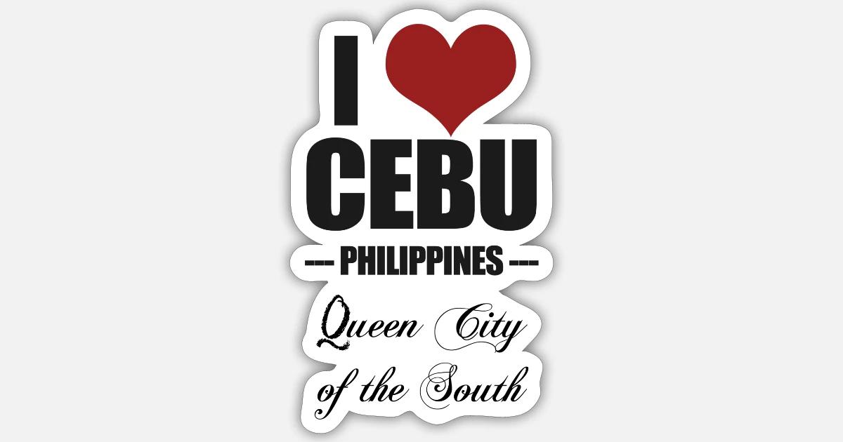 I Love Cebu Logo Islands Souvenirs That Cebu Vibe Red MensRinger Tee