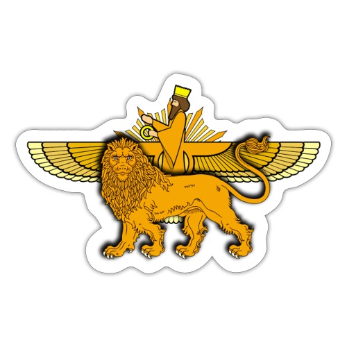 Lion Sun Faravahar - Sticker