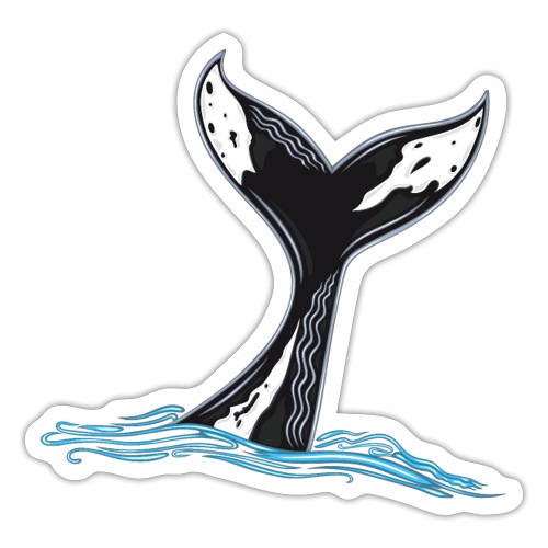 Whale Fin - Sticker