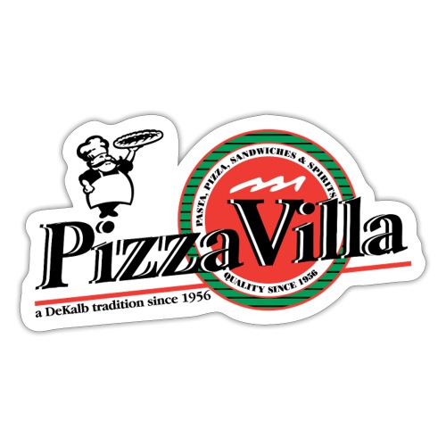 Pizza Villa logo - Sticker