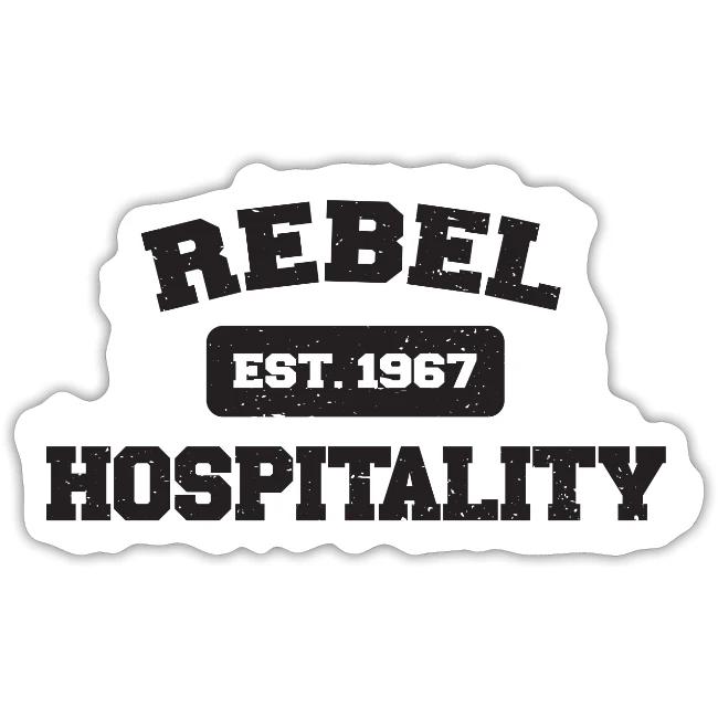 REBEL HOSPITALITY t shirt graphic