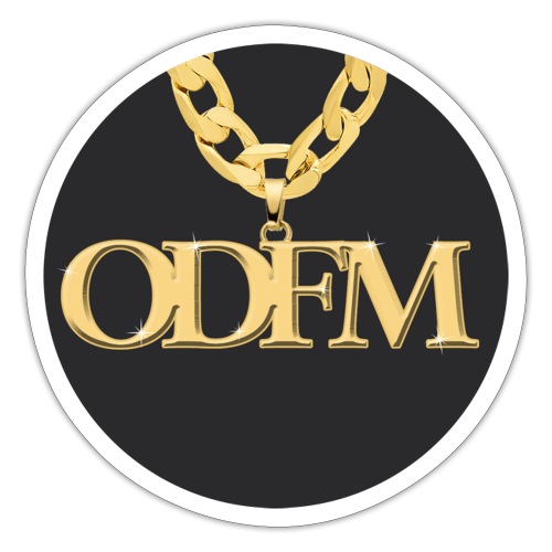 ODFM Podcast™ gold chain from One DJ From Murder - Sticker