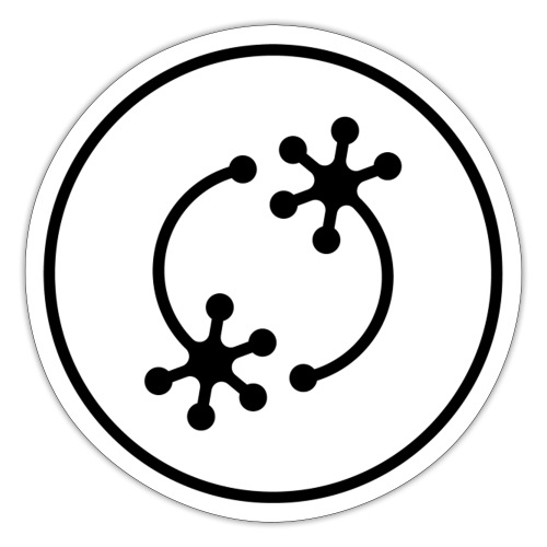 Neuromatch logo, black on white - Sticker