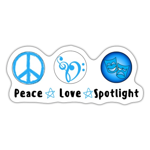 Peace Love Spotlight - Sticker
