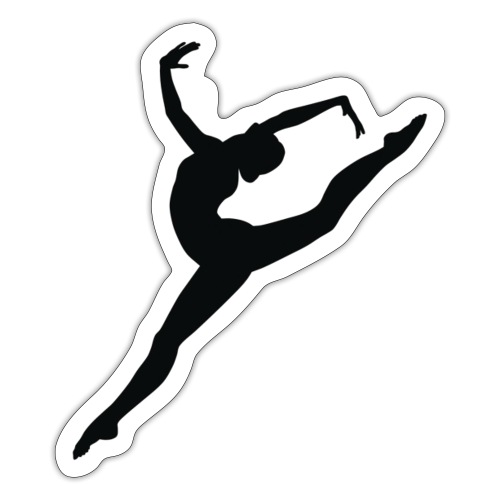 Gymnastic Logo Black - Sticker
