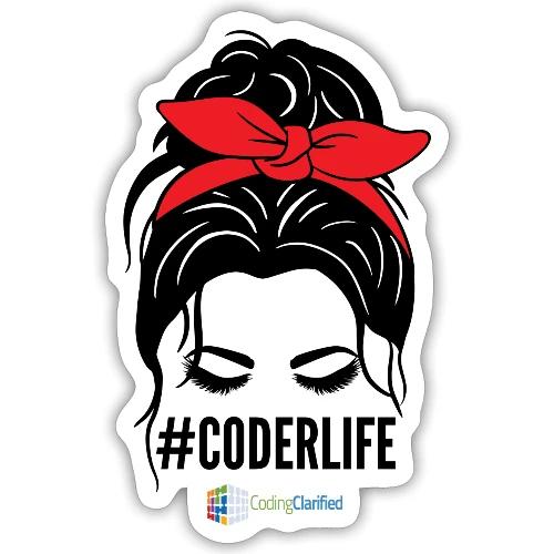 #CODERLIFE Shirts, Sweatshirts and Accesories - Sticker