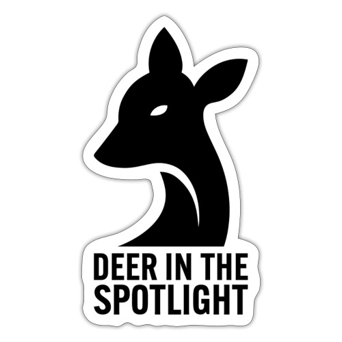 Deer in the Spotlight Logo - Sticker