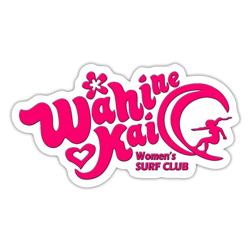 Wahine Kai Logo pink - Sticker