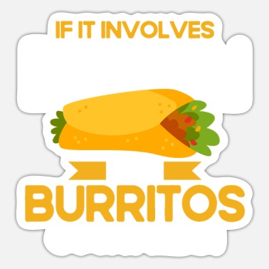 Burrito Taco Lover Mexican Food Fan Burrito Maker' Sticker
