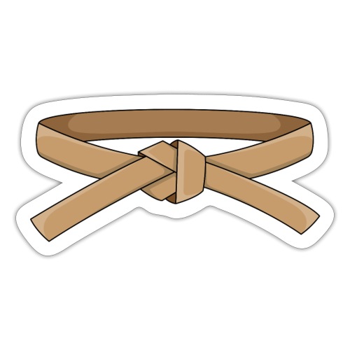 brown belt - Sticker