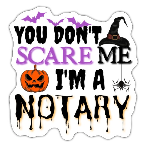 Halloween Notary Public - Sticker