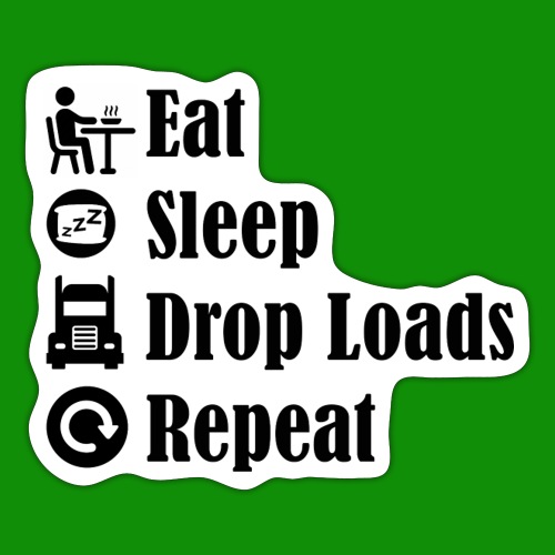 Eat Sleep Drop Loads Repeat - Sticker