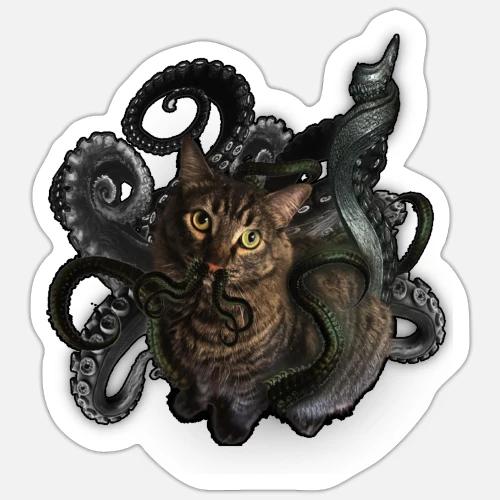 My Cat Is A Shoggath - Sticker