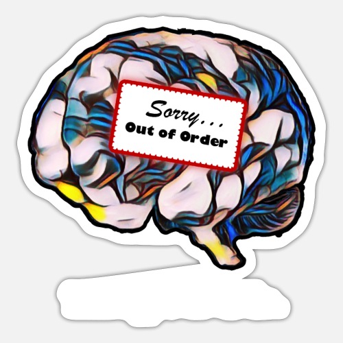 Brain Out of Order - Sticker