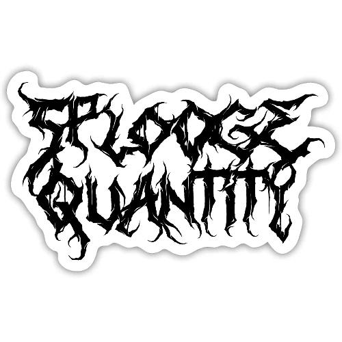 Splooge Quantity (Black Text) - Sticker