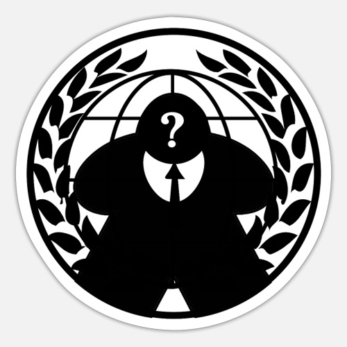 Anonymous Meeple - Sticker