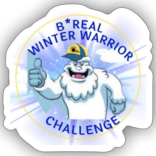 B*REAL Winter Warrior - Sticker
