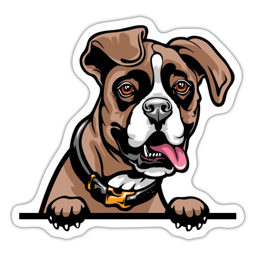 Animal Dog Boxer - Sticker
