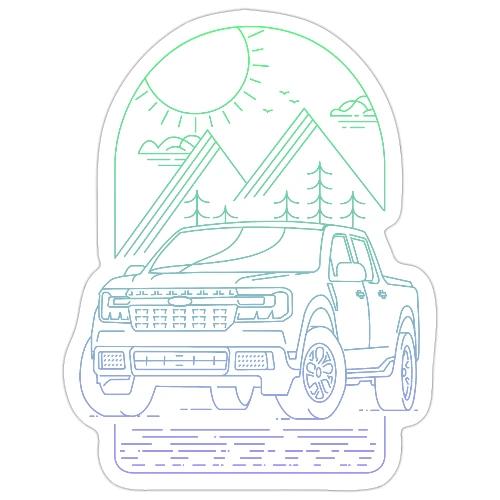 Trunk Scene Dark - Sticker