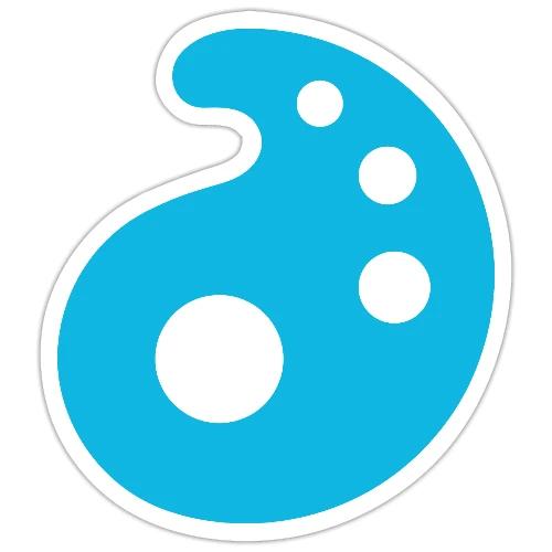 AOEU Palette Logo (AOEU Blue) - Sticker