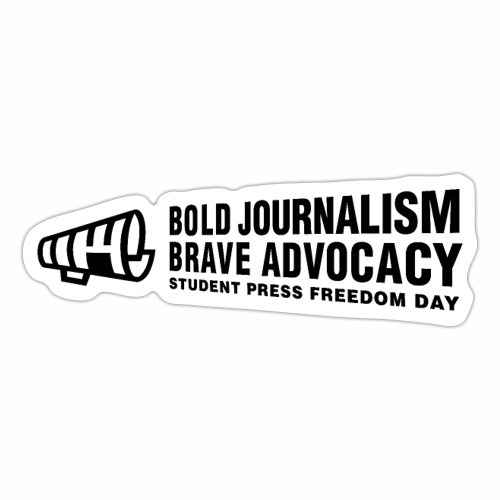 Student Press Freedom Day (Black) - Sticker