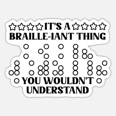 Braille Stickers, Unique Designs