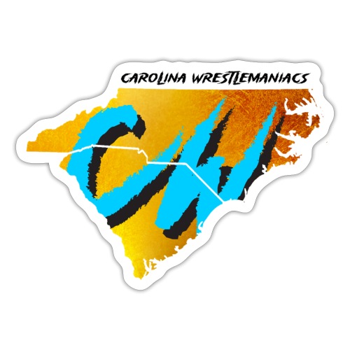 Carolina Wrestlemaniacs Blk - Sticker
