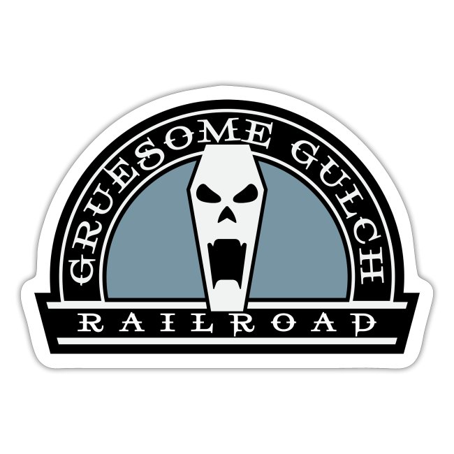 Gruesome Gulch Railroad Sticker