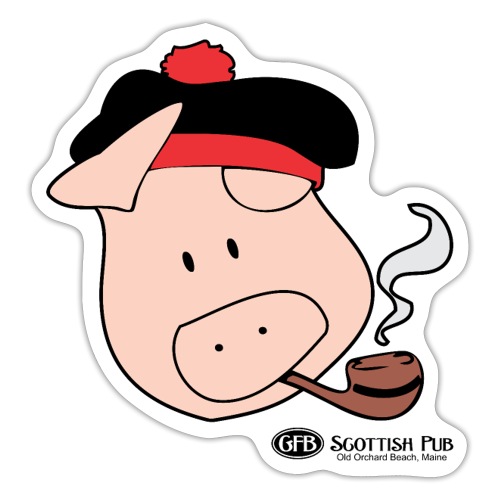 GFB Scottish Pub Mascot - Sticker