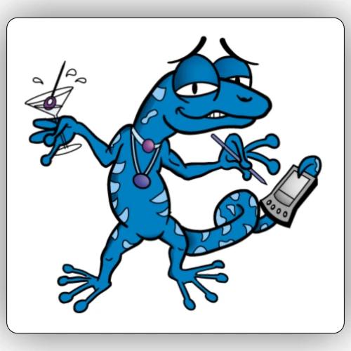 palm lounge lizard - Sticker