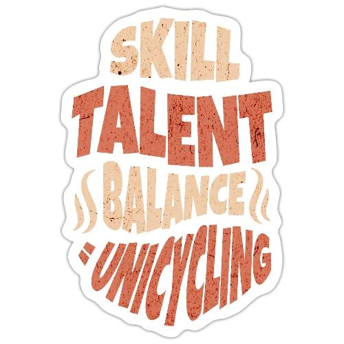 Skill Talent Balance = Unicycling - Sticker