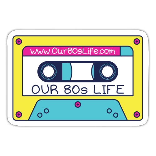 Our 80s Life Cassette Logo - Sticker